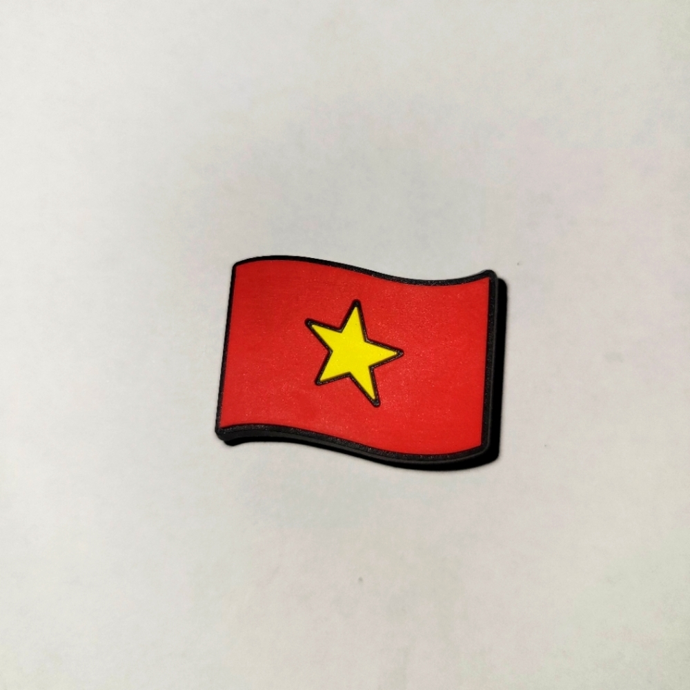 Vietnam Flag Jibbitz Shoe Charm